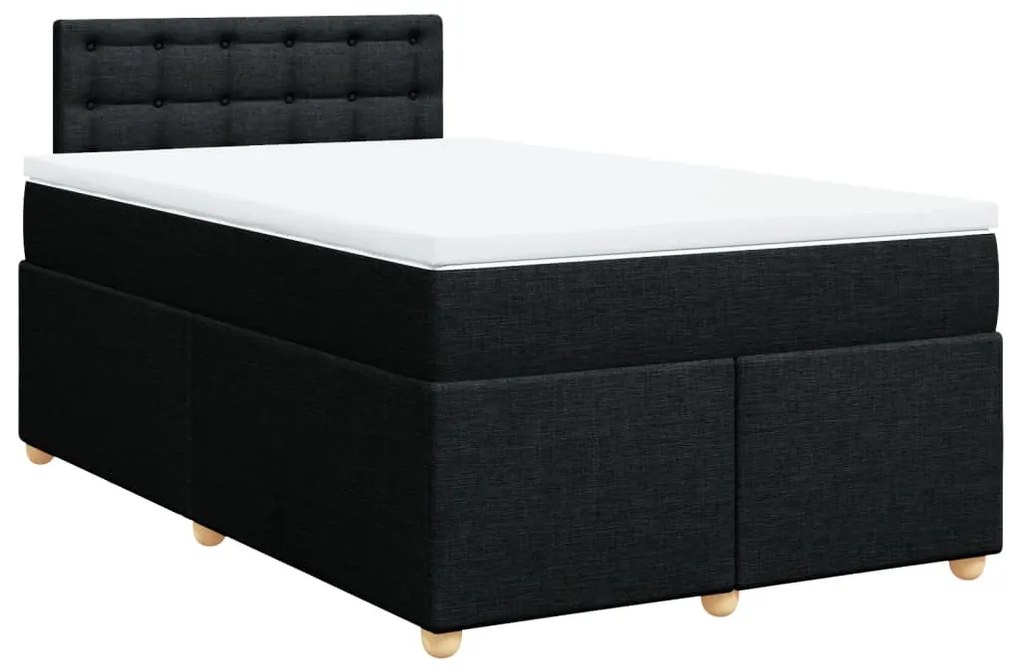 ΚΡΕΒΑΤΙ BOXSPRING ΜΕ ΣΤΡΩΜΑ ΜΑΥΡΟ 120X190 ΕΚ. ΥΦΑΣΜΑΤΙΝΟ 3286635