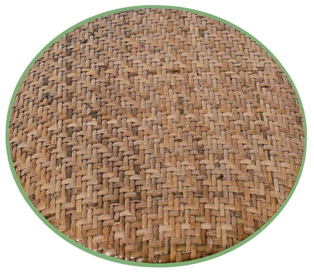 Σκαμπώ Bar VIENNA Καρυδί/Κάθισμα Rattan 36x36x71cm