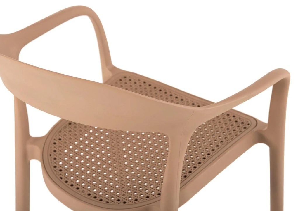 Καρέκλα - Πολυθρόνα CLEO C5935.03 Καπουτσίνο Πολυπροπυλενίου 57x53x81Υ εκ. 57x53x81 εκ.