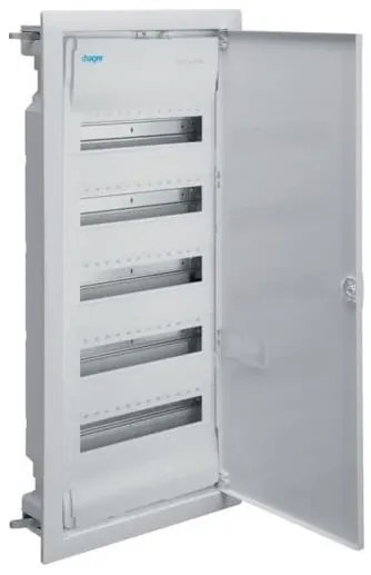 Πίνακας Χωνευτός Γυψοσανίδας 5X12M Αδιαφανής Πόρτα VH60EPN VOLTA Hager-VH60EPN-Λευκό VH60EPN