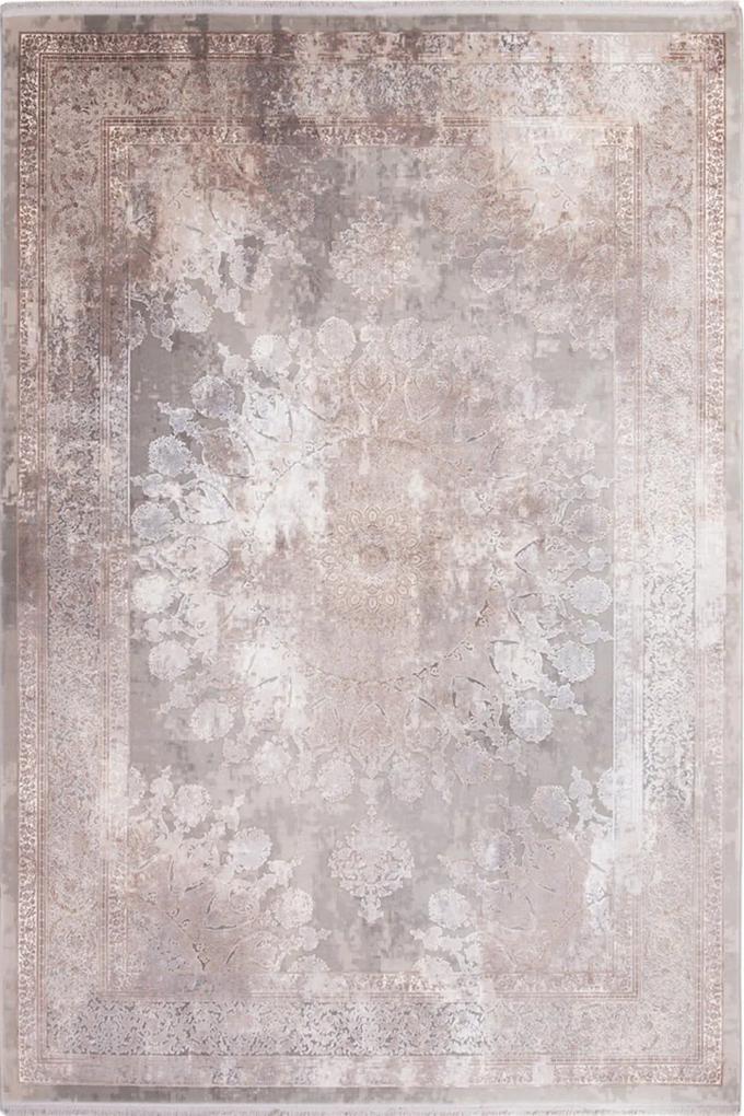 Χαλί Bamboo Silk 8098A Light Grey-Dark Beige Royal Carpet 160X230cm