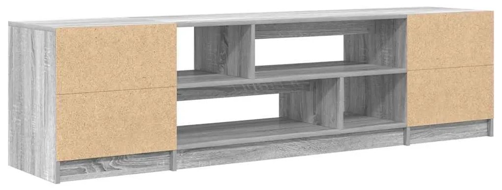 Έπιπλο Τηλεόρασης Γκρι Sonoma 188,5x41x50 εκ. Επεξεργ. Ξύλο - Γκρι