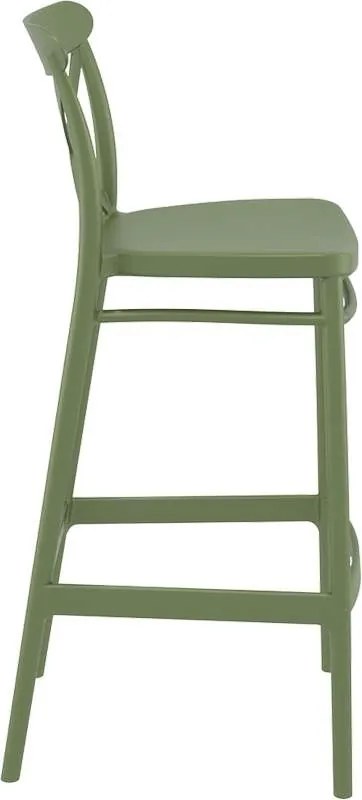 ΣΚΑΜΠΟ ΚΡΟΣ 75εκ. OLIVE GREEN ΠΟΛ/ΝΙΟΥ 45Χ52Χ106εκ.