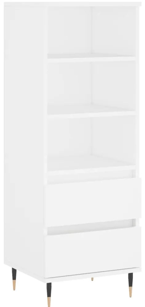 vidaXL Ντουλάπι Λευκό 40 x 36 x 110 εκ. από Επεξεργασμένο Ξύλο