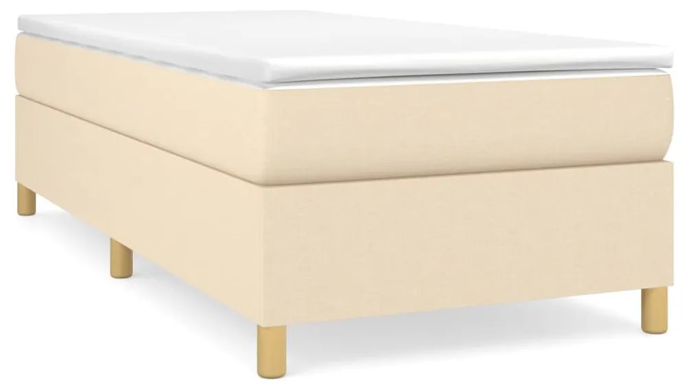 ΠΛΑΙΣΙΟ ΚΡΕΒΑΤΙΟΥ BOXSPRING ΚΡΕΜ 90X190 ΕΚ. ΥΦΑΣΜΑΤΙΝΟ 3120926