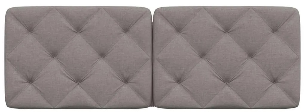 vidaXL Μαξιλάρι για Κεφαλάρι Μαύρο Taupe 140 εκ. Υφασμάτινο