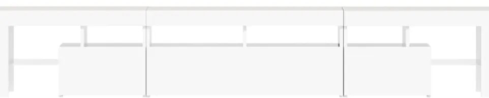 vidaXL Έπιπλο Τηλεόρασης με LED Λευκό 230x36,5x40 εκ.
