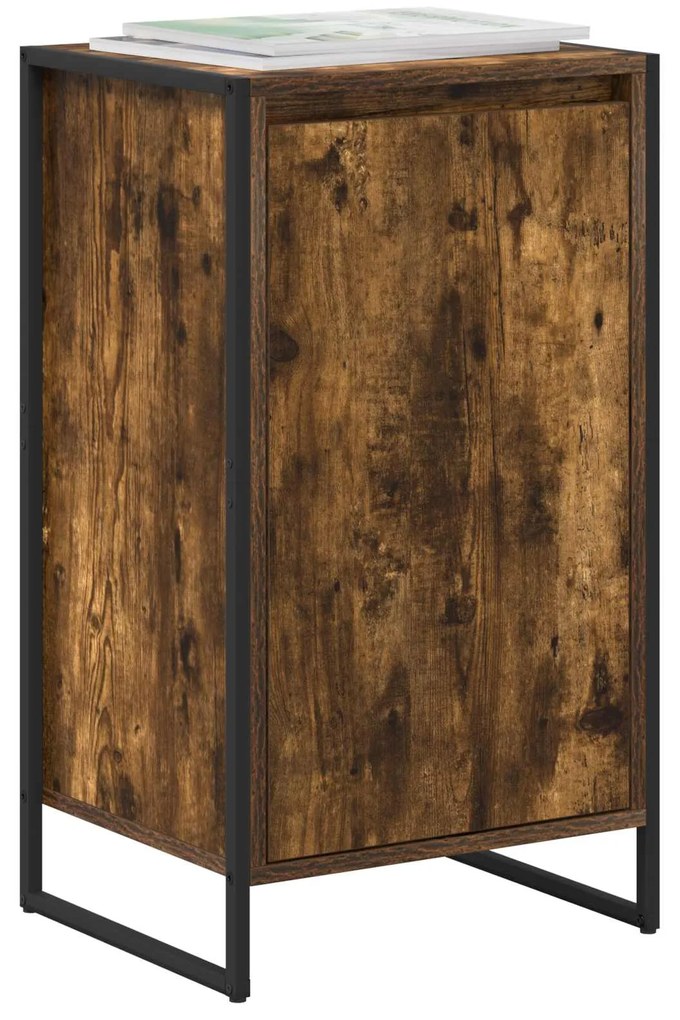 vidaXL Πλαϊνό γραφείο Καπνιστό Δρύς 43 x 36 x 75,5 εκ.