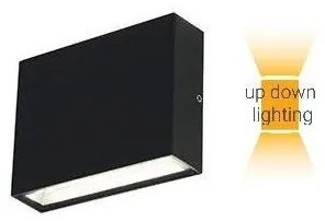 Απλίκα Τοίχου LED 2x3w 4000K Αλουμινίου Up&amp;Down ΦOS_ME-17-04685-2-Λευκό 17-04685-2