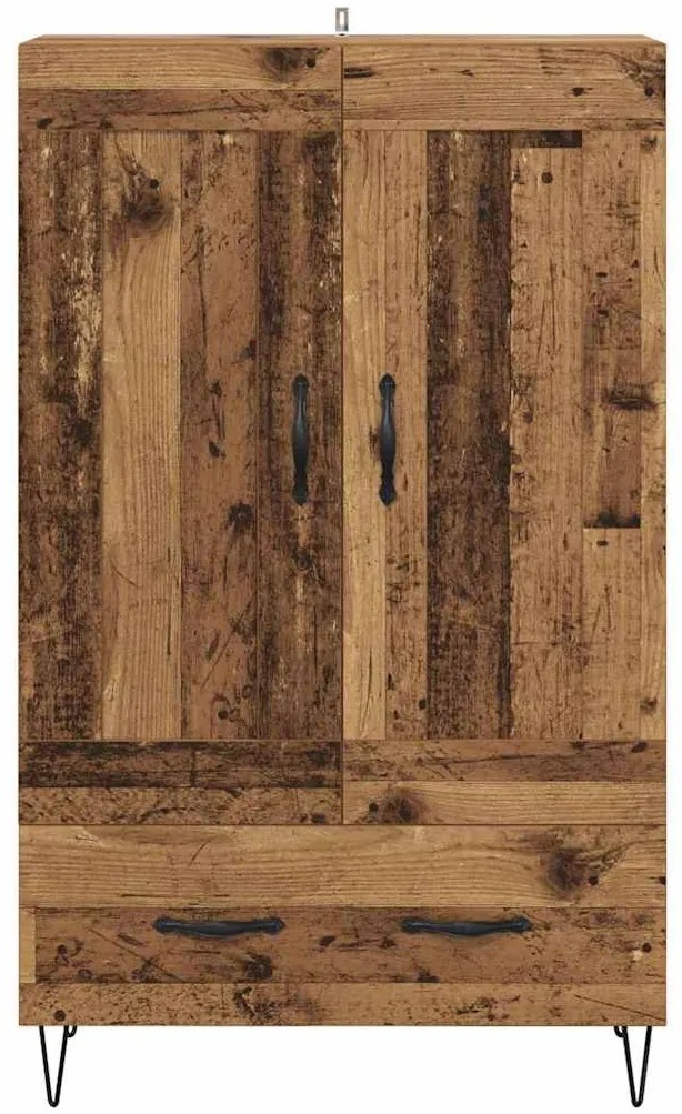 vidaXL Highboard Παλιό Ξύλο 69,5 x 31 x 115 εκ. Επεξεργασμένο ξύλο