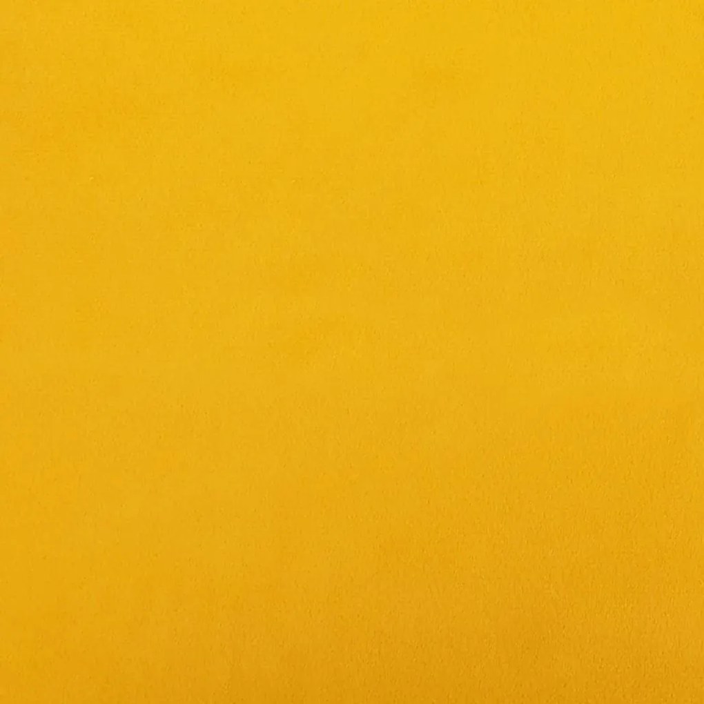 Υποπόδιο Μουσταρδί 45x29,5x35 εκ. Βελούδινο - Κίτρινο