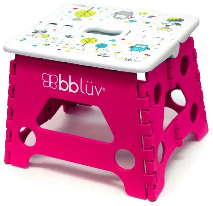 Bbluv Step – Αναδιπλούμενο Σκαλάκι Ροζ B0114-P