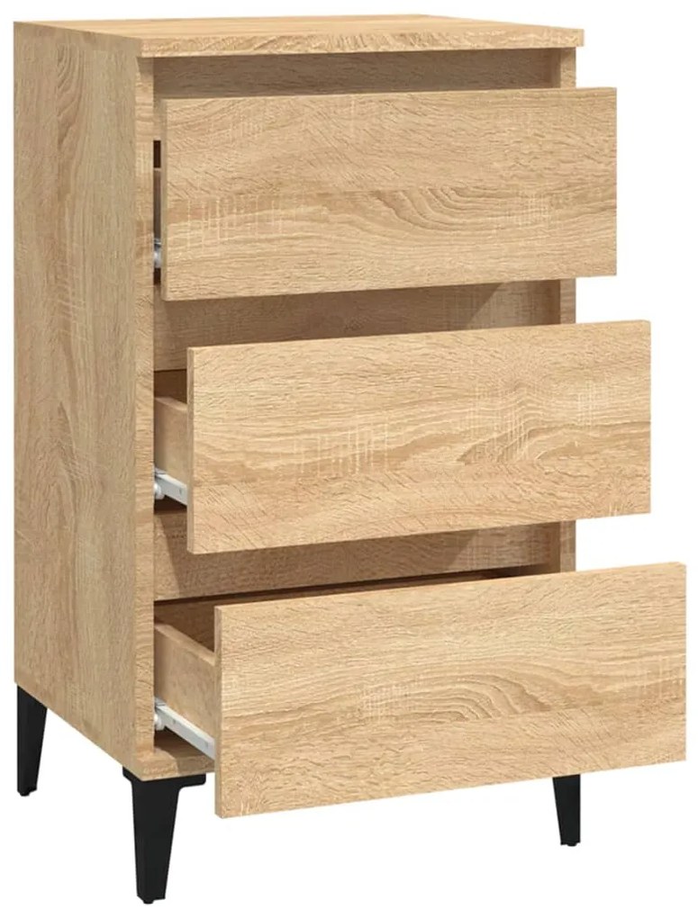 vidaXL Κομοδίνο Sonoma Δρυς 40x35x70 εκ. από Επεξεργασμένο Ξύλο