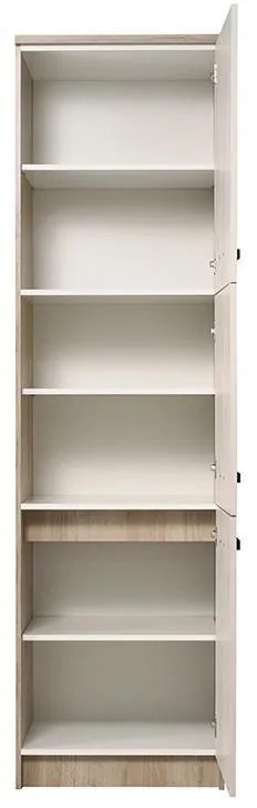 Στήλη Κουζίνας Kent BD 60 Γκρί Δρύς - Λευκό Δρύς 60x58x213 εκ. 60x58x213 εκ.