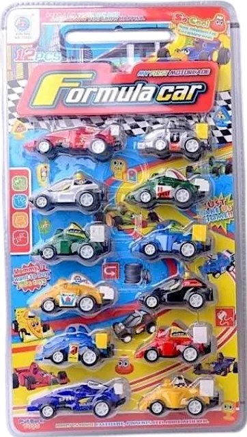 Σετ αυτοκινητάκια με Pull Back - 12pcs - 1988C - 233155