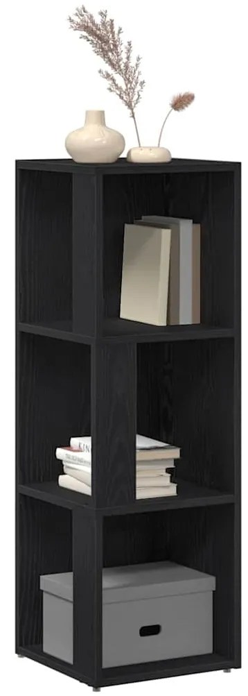 vidaXL Γωνιακά ράφια Μαύρη δρυς 33 x 33 x 100 cm Επεξεργασμένο ξύλο