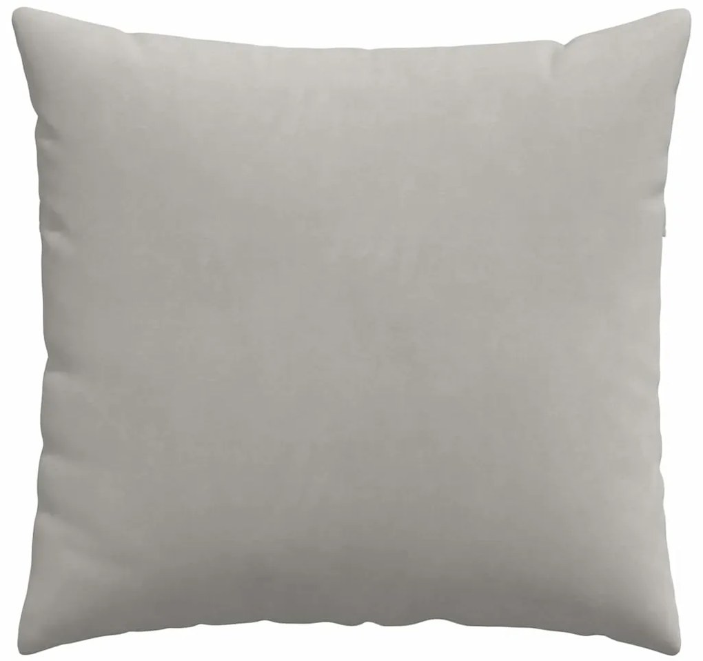 vidaXL Μαξιλάρι Καναπέ 2 pcs Ανοιχτό γκρι 45 x 45 cm ύφασμα