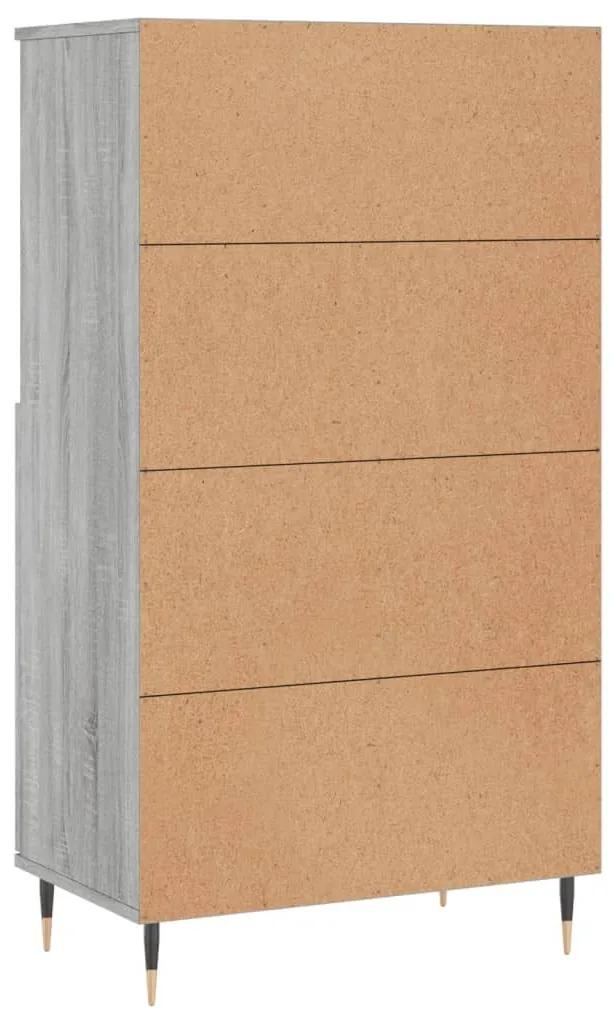 Ντουλάπι Γκρι Sonoma 60 x 36 x 110 εκ. από Επεξεργασμένο Ξύλο - Γκρι