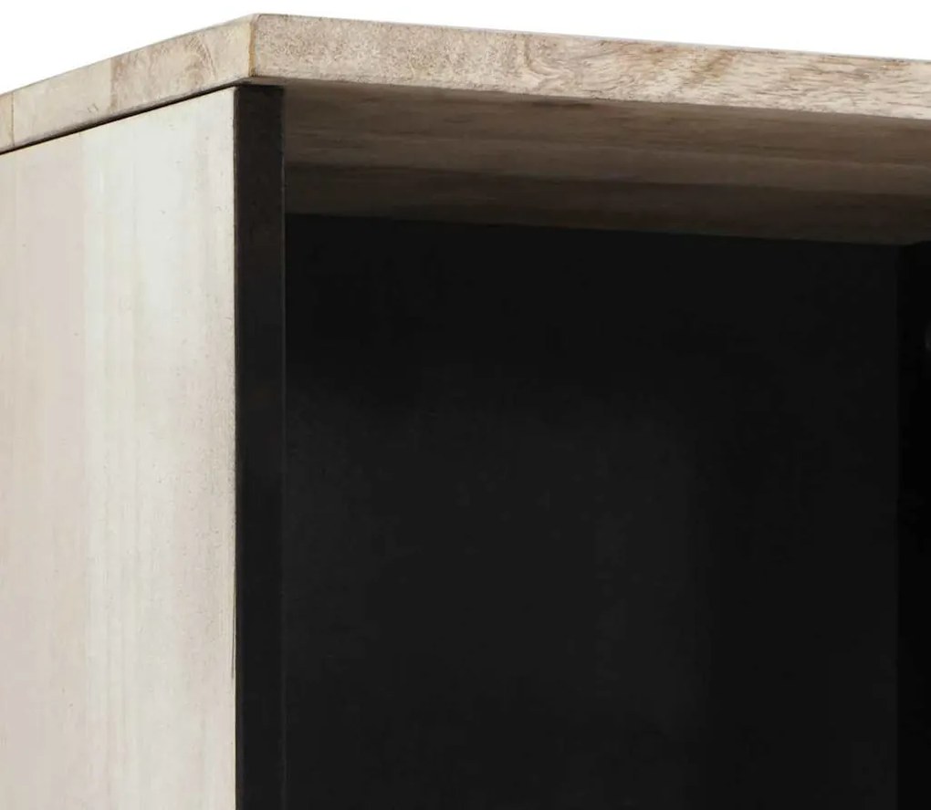 vidaXL Ντουλάπι Μπάνιου Λευκό 38 x 33.5 x 160 εκ Στερεό Ξύλο Μάνγκο