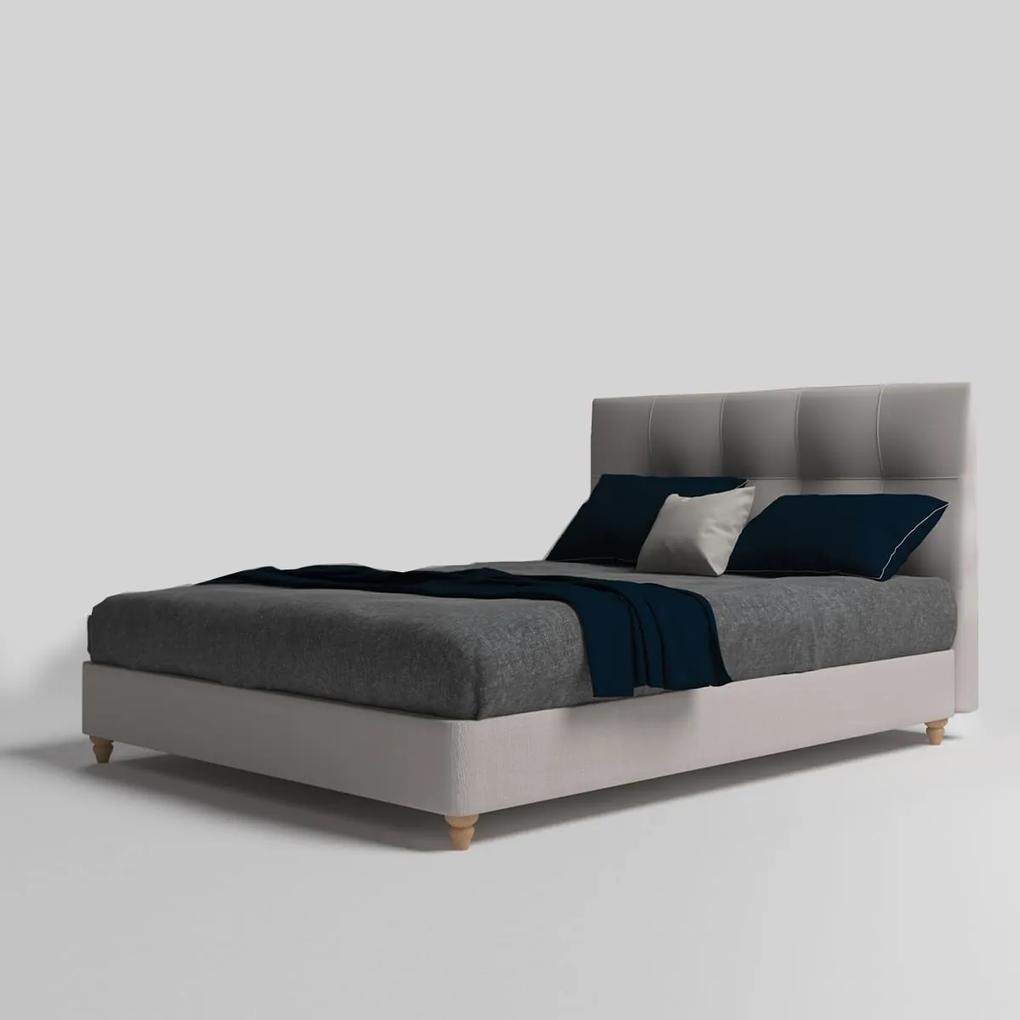 Κρεβάτι Diego Ημίδιπλο 120x200 Επενδεδυμένο - Ύφασμα με επιλογές χρωμάτων