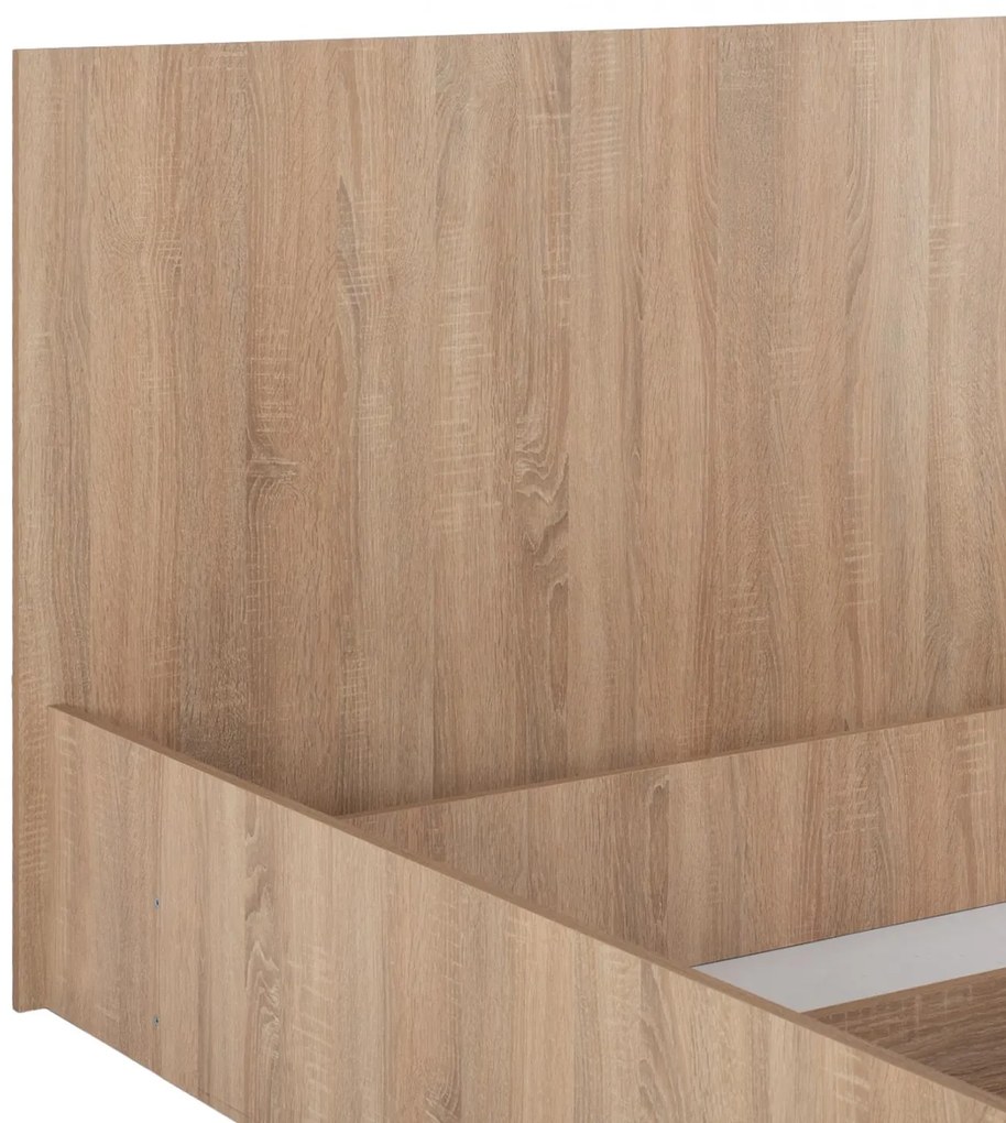 Κρεβάτι ADLER Διπλό Sonoma Oak 160x200 εκ. 170x205x95 εκ.