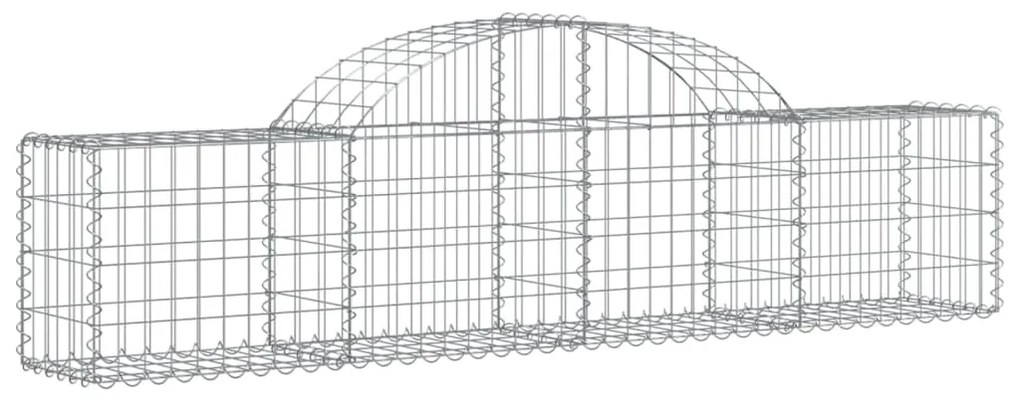 vidaXL Συρματοκιβώτιο Τοξωτό 200x30x40/60εκ. από Γαλβανισμένο Σίδερο