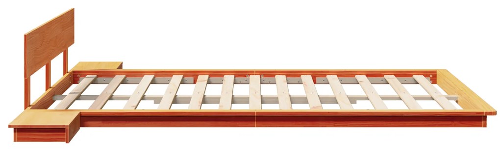 vidaXL Σκελετός Κρεβατιού Καφέ 150 x 200 cm ξύλο