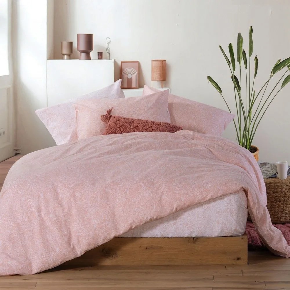 Σεντόνια Alba (Σετ 4τμχ) Salmon Nef-Nef Υπέρδιπλo 240x270cm 100% Cotton