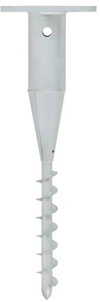vidaXL Βάση Ομπρέλας Εδάφους 16 x 16 x 52 εκ. από Χάλυβα