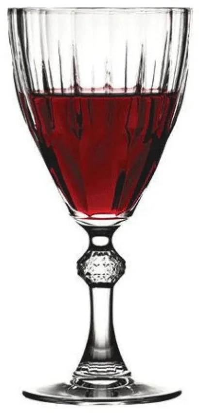 Ποτήρι Κρασιού Diamond Σετ 6 τμχ SP44767K6 245ml Γυάλινο Clear Espiel Glass