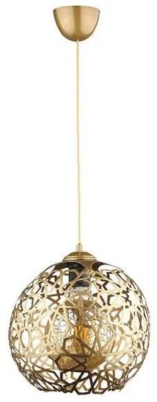 Κρεμαστό Φωτιστικό Οροφής Dominico E27 24x24x70εκ Megapap-GP030-0115,1-Χρυσό GP030-0115,1