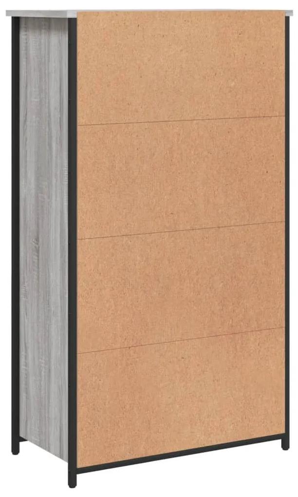 Ντουλάπι Γκρι Sonoma 62x32x106,5 εκ. από Επεξεργασμένο Ξύλο - Γκρι