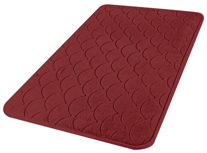 Χαλάκι Μπάνιου από Memory Foam 50 x 120 cm Χρώματος Μπορντό Barney’s Urban Living 24595