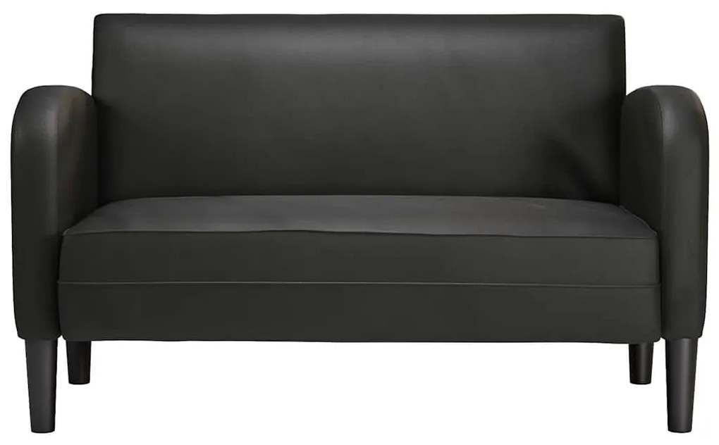 vidaXL καναπές Loveseat Μαύρο 110 cm Faux Leather