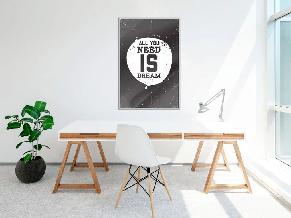 Αφίσα - All You Need - 20x30 - Χρυσό - Με πασπαρτού