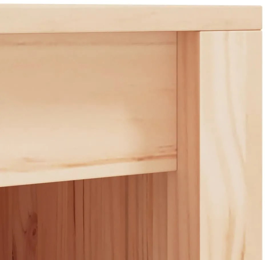 vidaXL Ντουλάπι Κουζίνας Εξ. Χώρου Μαύρο 106x55x92εκ Μασίφ Ξύλο Πεύκου