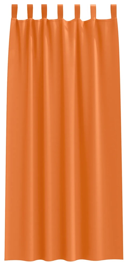 vidaXL Κουρτίνες 2 pcs Φωτεινό Πορτοκάλι 245 x 140 εκ. Πολυεστέρας