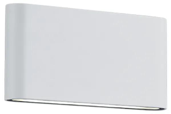 Απλίκα Επίτοιχη IP54 Led 2x4,5w 3000K 2x400lm Aluminium White Mat Trio Lighting Thames 227660231