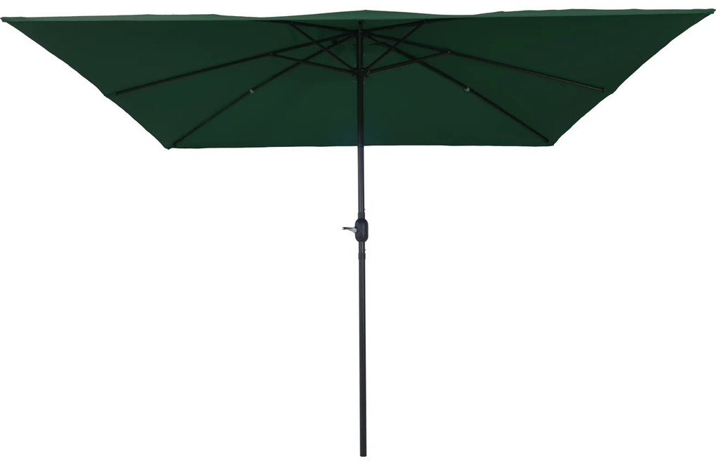 vidaXL Τετράγωνη Ομπρέλα Κηπευτικής 295 x 295 cm Πράσινη