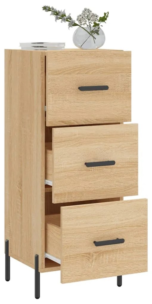 vidaXL Ντουλάπι Sonoma Δρυς 34,5x34x90 εκ. από Επεξεργασμένο Ξύλο