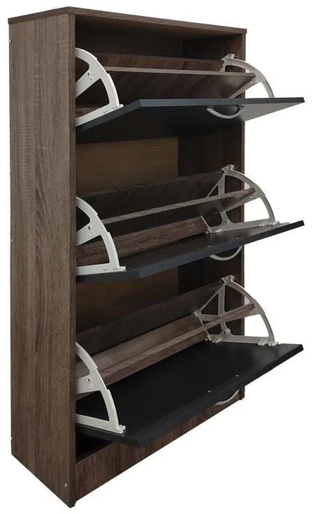 Παπουτσοθήκη Savaz σε ανθρακί απόχρωση 60x24x114εκ 60x24x114 εκ.