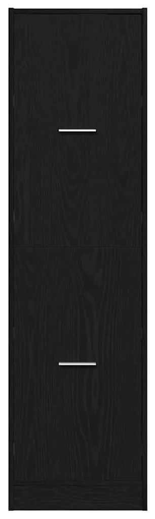 vidaXL Φαρμακοποιϊκή Ντουλάπα Μαύρη δρυς 40 x 41 x 144.5 εκ.