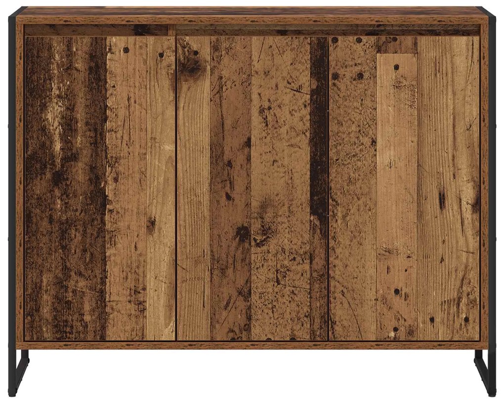 vidaXL Βοηθητικό ντουλάπι Παλιό Ξύλο 96,5 x 30 x 75 εκ