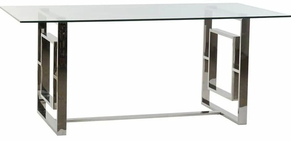 Τραπεζαρία DKD Home Decor Κρυστάλλινο Χάλυβας (180 x 90 x 75 cm)