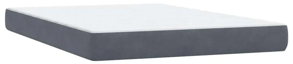 ΚΡΕΒΑΤΙ BOXSPRING ΜΕ ΣΤΡΩΜΑ ΣΚΟΥΡΟ ΓΚΡΙ 140X210 ΕΚ. ΒΕΛΟΥΔΙΝΟ 3318280