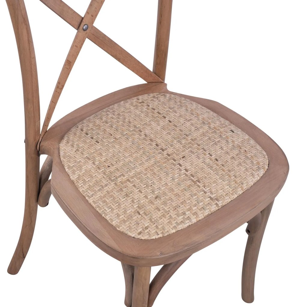 Καρέκλα OWEN Ξύλινη Στοιβαζόμενη Οξιά Dark Honey 45x55,5x90εκ. 45x55.5x90 εκ.