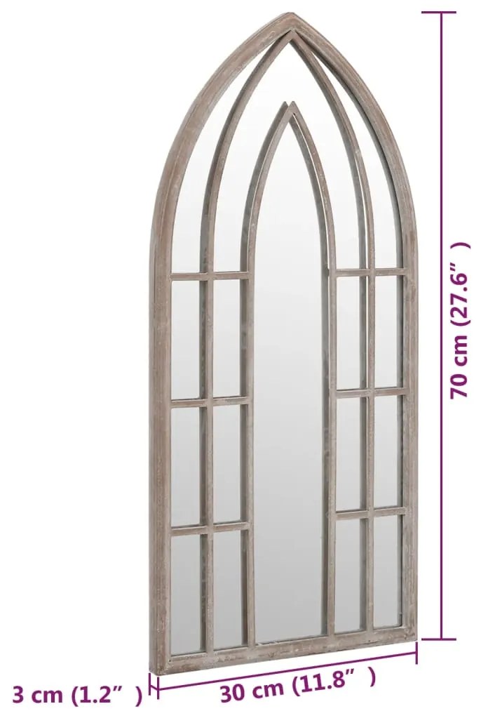 vidaXL Καθρέφτης για Εσ. Χώρους Λευκό της Άμμου 70 x 30 εκ. από Σίδερο