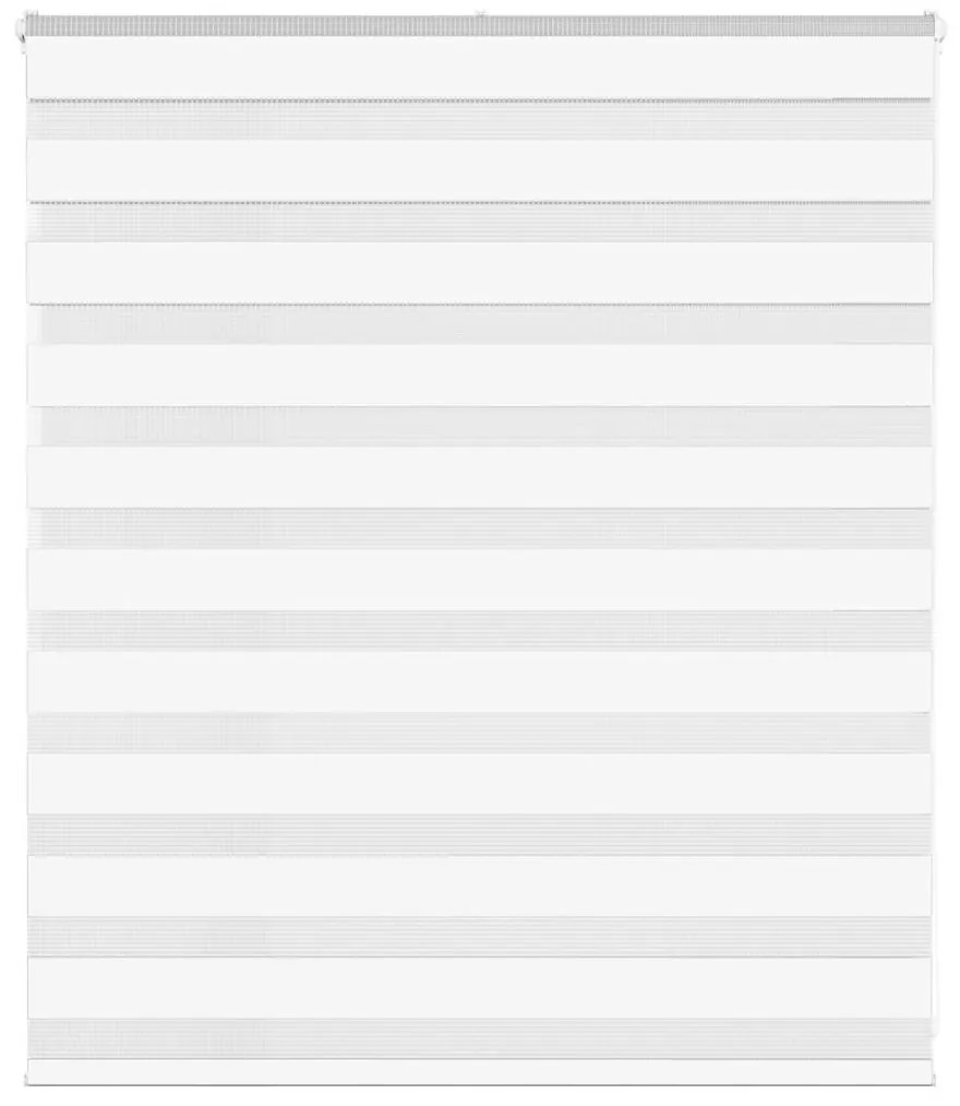vidaXL Ζέβρα τυφλή Λευκό Πλάτος υφάσματος 120,9 εκ. Πολυεστέρας