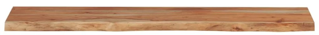 vidaXL Ράφι Επιτοίχιο Ορθ. Live Edge 120x20x2,5 εκ. Μασίφ Ξύλο Ακακίας