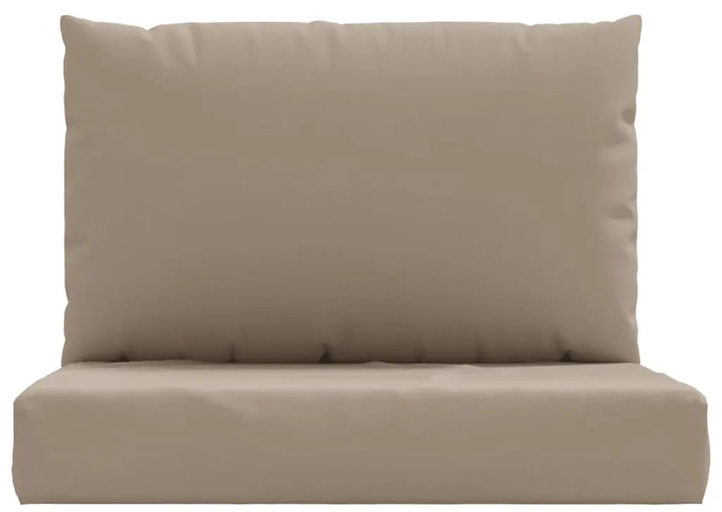 vidaXL Μαξιλάρια Παλέτας 2 τεμ. Taupe Ύφασμα Oxford